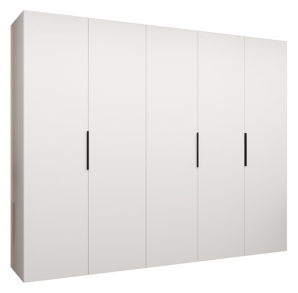 Dulap de haine 250 cm Mirabella 1 (alb + Negru). 1126371