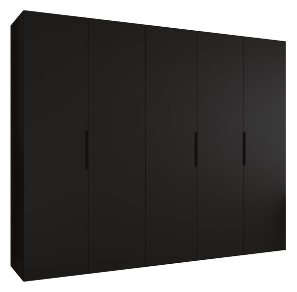 Dulap de haine 250 cm Mirabella 1 (Negru + Negru). 1126374