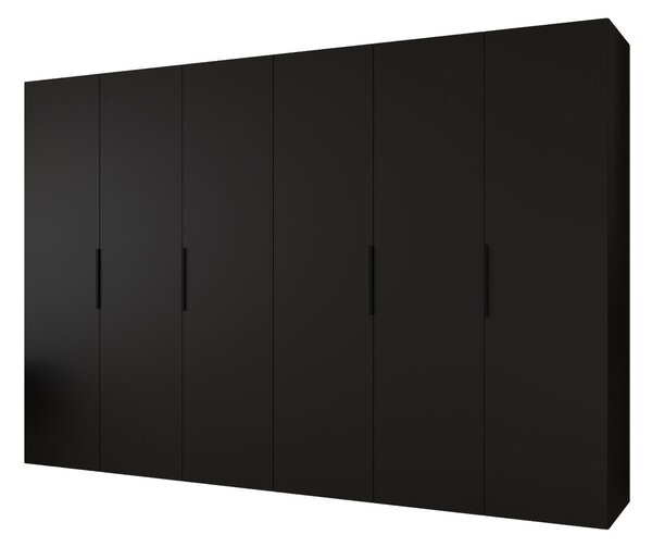 Dulap de haine 300 cm Mirabella 1 (Negru + Negru). 1126385