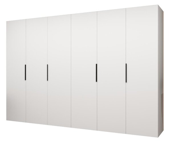 Dulap de haine 300 cm Mirabella 1 (alb + Negru). 1126382