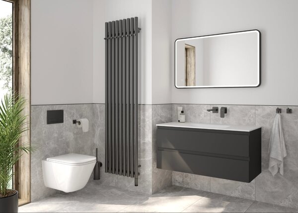 Oltens Hadsel baterie lavoar ascuns negru mat 32106300