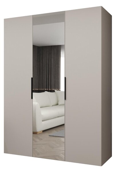 Dulap de haine 150 cm Mirabella 2 (Cașmir + Negru). 1126410