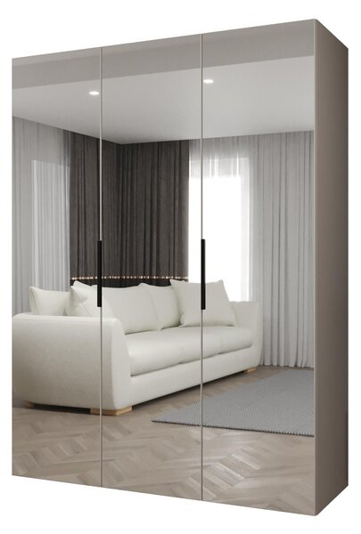 Dulap de haine 150 cm Mirabella 3 (Cașmir + Negru). 1126465