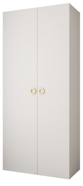Dulap de haine 110 cm Carmela 40-1 (alb + Auriu). 1126506