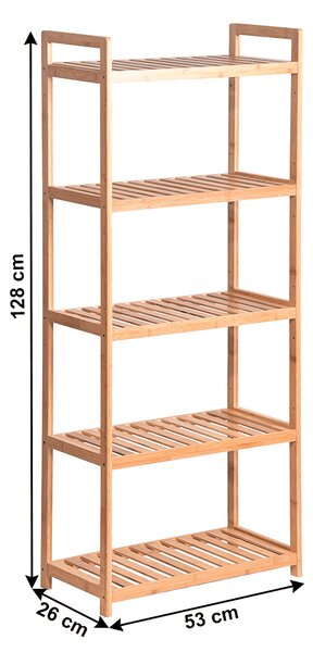 Raft 5-rafturi Andor TYP 3 (bambus natural). 1034293