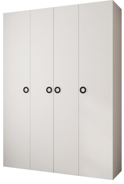 Dulap de haine 180 cm Carmela 40-1 (alb + Negru). 1126533