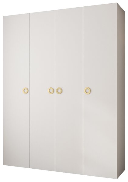 Dulap de haine 190 cm Carmela 40-1 (alb + Auriu). 1126538