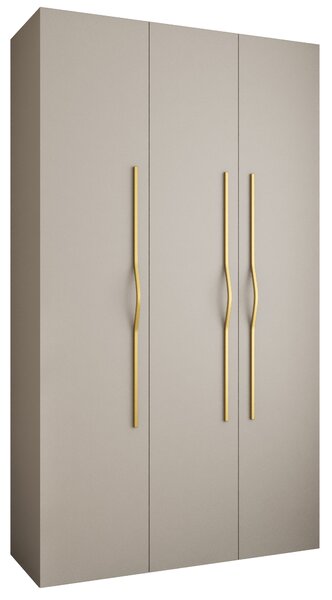 Dulap de haine 140 cm Carmela 40-2 (Cașmir + Auriu). 1126564