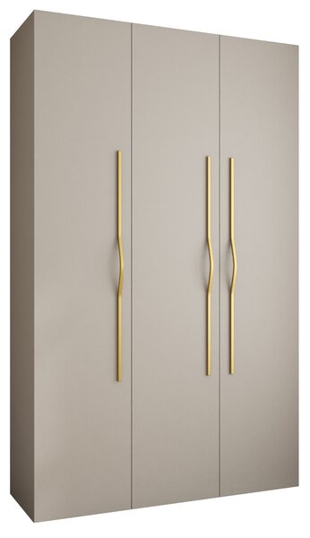 Dulap de haine 150 cm Carmela 40-2 (Cașmir + Auriu). 1126568