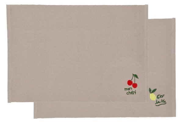 Suporturi pentru farfurii 2 buc. din bumbac 33x48 cm Bistro – Södahl