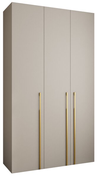 Dulap de haine 140 cm Carmela 40-3 (Cașmir + Auriu). 1126608