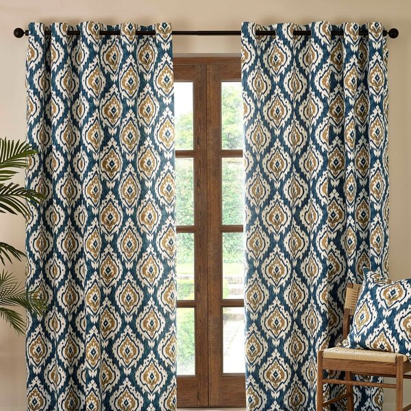 Draperii albastre 2 buc. 168x229 cm Suri Geo – Pineapple Elephant