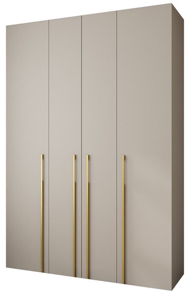 Dulap de haine 170 cm Carmela 40-3 (Cașmir + Auriu). 1126620