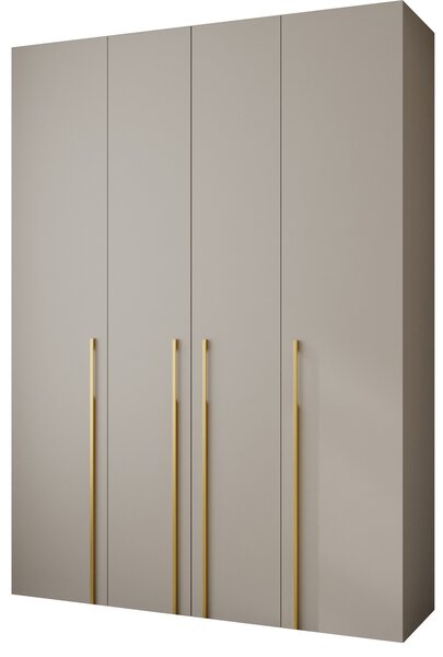 Dulap de haine 180 cm Carmela 40-3 (Cașmir + Auriu). 1126624