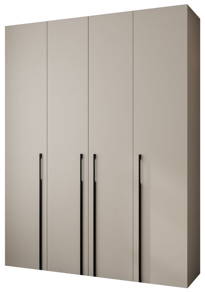 Dulap de haine 190 cm Carmela 40-3 (Cașmir + Negru). 1126627