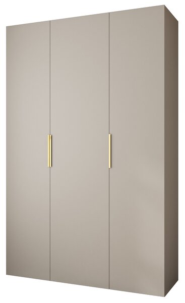 Dulap de haine 160 cm Carmela 40-4 (Cașmir + Auriu). 1126660