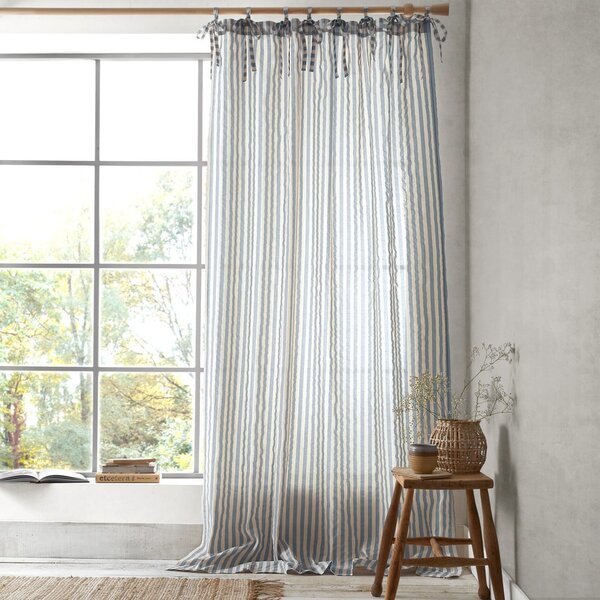 Perdea albastră 140x183 cm Zanzibar Stripe – Pineapple Elephant