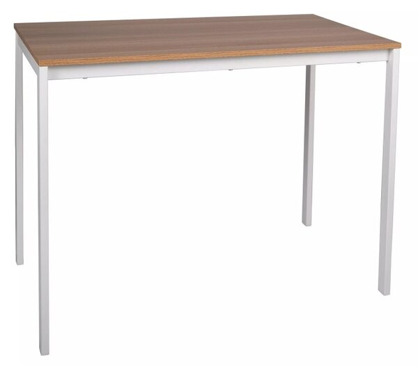 OFERTĂ Masă de bucătărie albă RAMOD 100x60 cm, decor stejar calitatea II