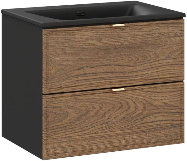 Set dulap Comad Talia Casella TALIA CASELLA 82-60-46-2S, lavoar Comad Sky SKY 1 BLACK MATT 60 DP ( E-8099-60 )