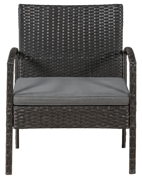Juskys Set rattan Trinidad - negru