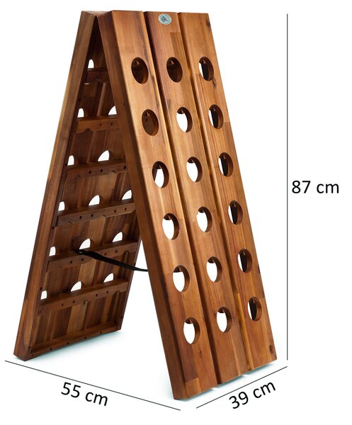 Deuba Raft pliabil pentru vin - 36 de sticle