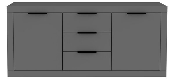 Bufet Doha, Pako World, Gri inchis, 180x45x80 cm