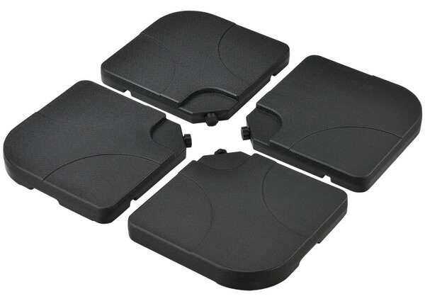 Juskys Set greutati umbrela 4 buc - negru