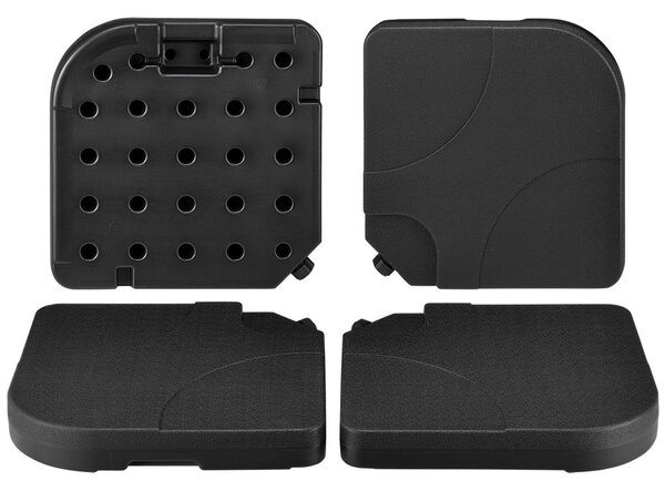 Juskys Set greutati umbrela 4 buc - negru