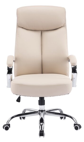 Scaun de birou directorial Venza Bej 70x65x117-124 cm