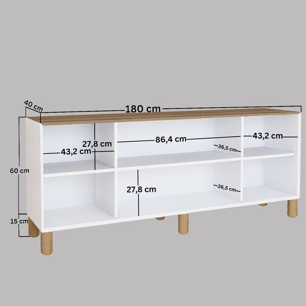 Comodă Bohsody K (nuc deschis). 1127495