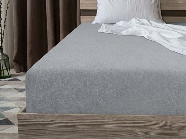 Cearsaf Frote MOLTON gri 90 x 200 cm