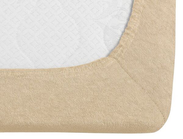 Cearsaf fleec napinaci MOLTON bej 90 x 200 cm