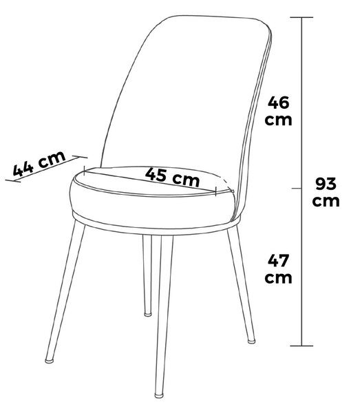 Set 2 buc. scaune bucătărie Pufenda (antracit + cromat). 1127567