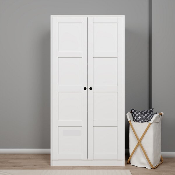 Dulap cu rafturi Luckiny D (alb). 1127603