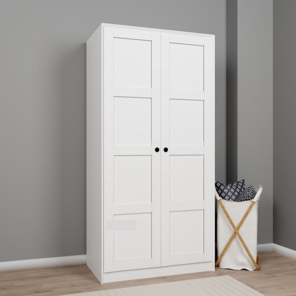 Dulap cu rafturi Luckiny D (alb). 1127603