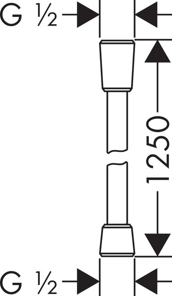 Hansgrohe Isiflex furtun de duș 125 cm || 28272140