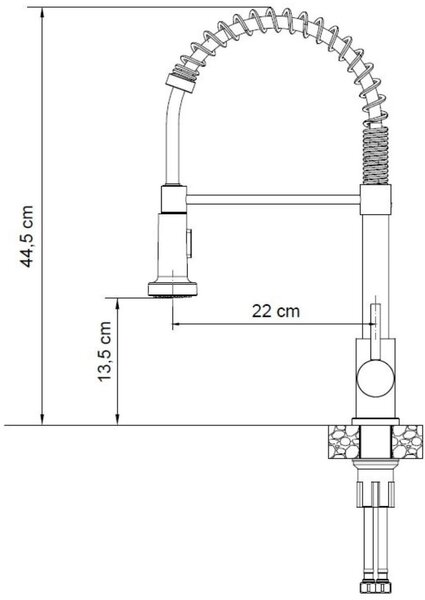 Quadron Salma New baterie bucătărie pe picior oţel inoxidabil 52137BS