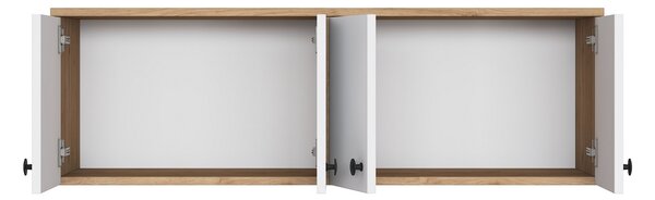 Dulap superior de bucătărie Eano (nuc + alb). 1127739