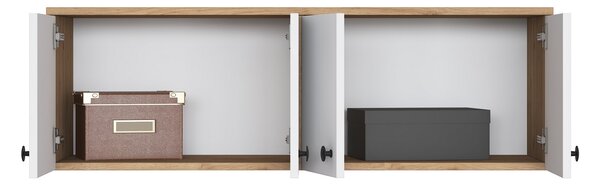 Dulap superior de bucătărie Eano (nuc + alb). 1127739