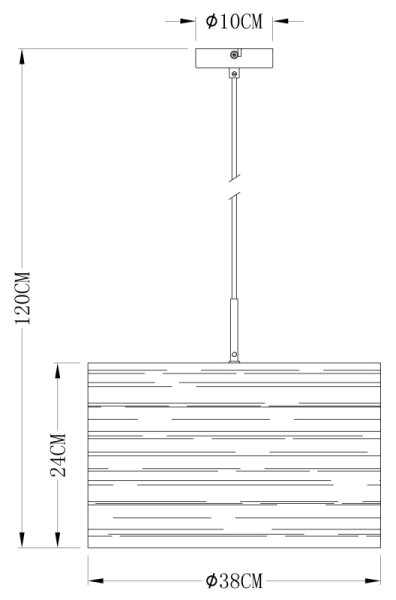 Globo 15342 - Lustră pe cablu TUNNO 1xE27/40W/230V