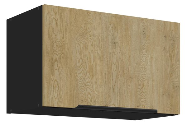 Dulap superior de bucătărie Carminia 60 GU-36 1F (stejar cremona + negru). 1127995