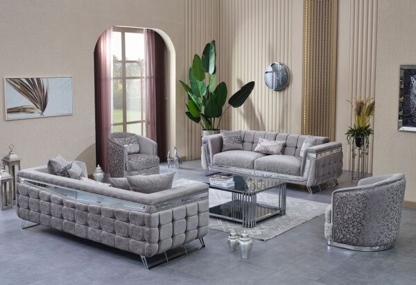 Fotoliu fix de Lux Milano, Crom