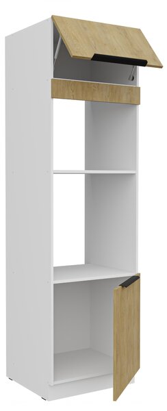 Dulap bucătărie pentru cuptor Carminia 60 DPM-210 2F (stejar cremona + alb). 1128082