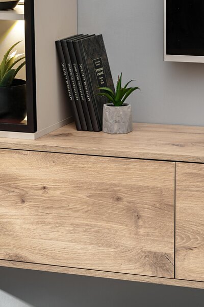 Mobilier living Care (stejar viking + cașmir) (cu iluminat). 1118824
