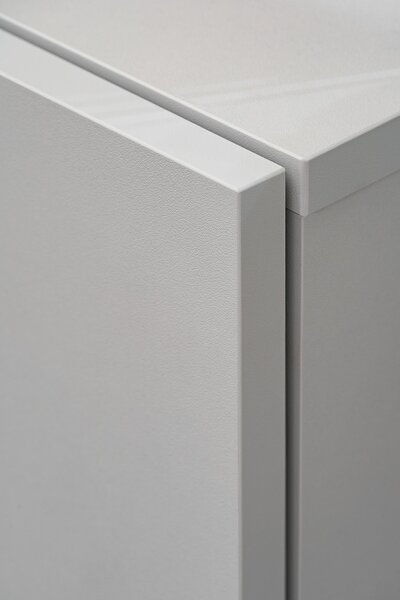 Mobilier living Xavus L (perla grey + stejar artisan) (cu iluminat). 1118831