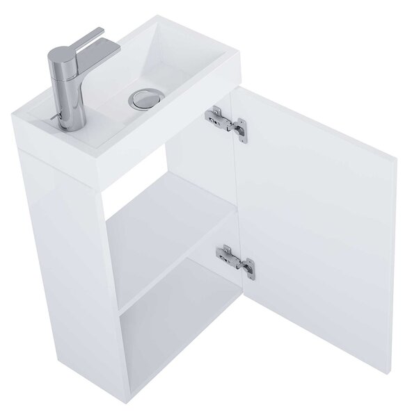 Elita Young Basic lavoar cu dulap 40.2 cm alb RE163068008060