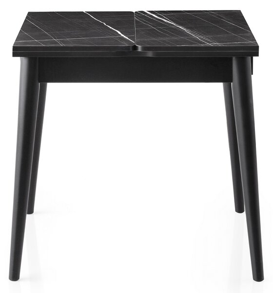 Masă sufragerie extensibilă Totento (negru). 1121645