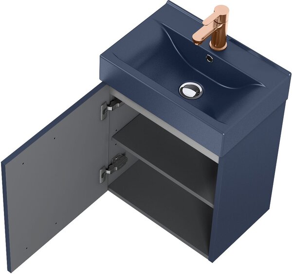 Elita Tiny lavoar cu dulap 45 cm albastru RE020450157030