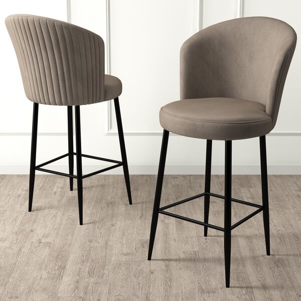 Set 2 buc. scaune bar Fornetto (cappuccino + negru). 1121656