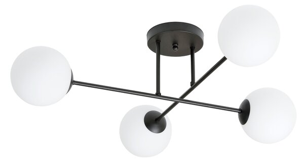 Emibig Roma lampă de tavan 4x10 W negru 1232/4